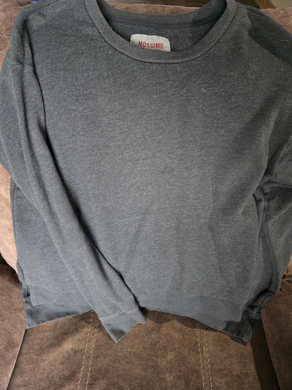 Mossimo Supply Co. Dark Gray Crewneck Sweatshirt